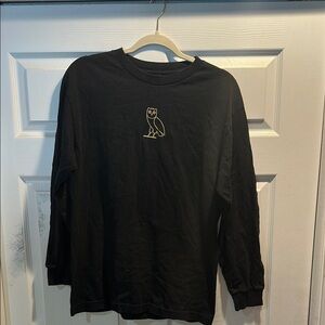 October’s Very Own OVO Black Classic Owl Gold Long Sleeve T-Shirt M tee Drake